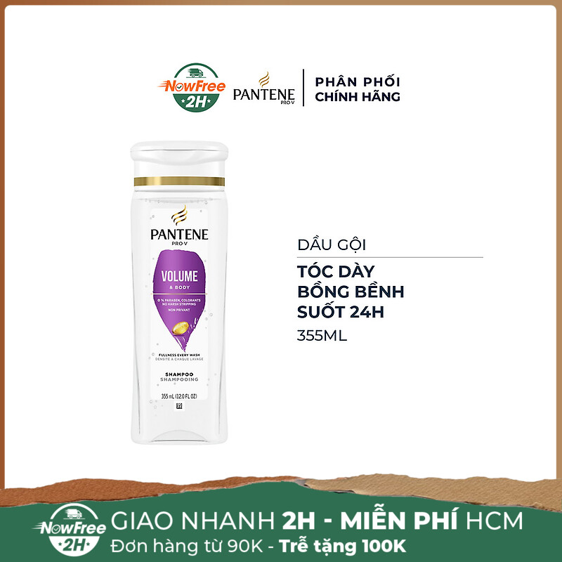 Dầu Gội Pantene Làm Dày & Bồng Bềnh Tóc 355ml