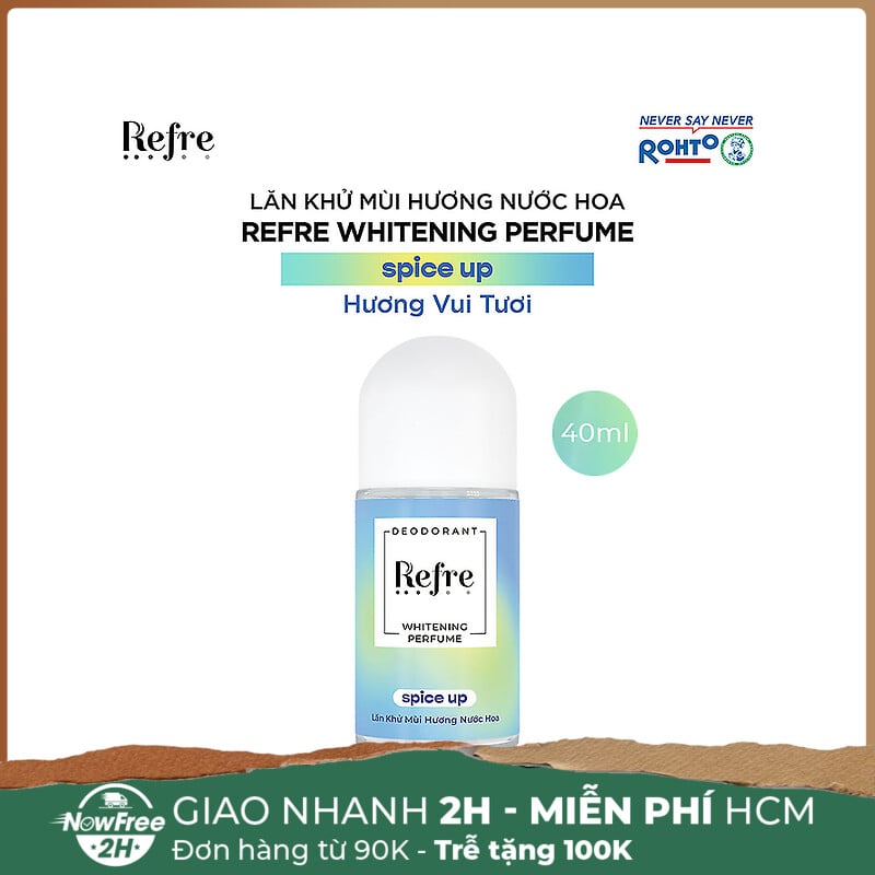 Lăn Khử Mùi Refre Whitening Perfume Hương Vui Tươi 40ml